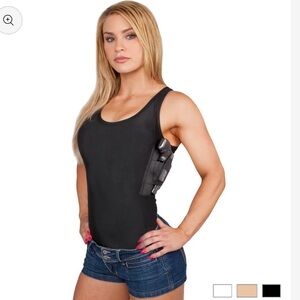 Undertech undercover black concealed carry tank top.
